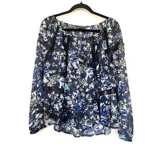 ASTR Floral Relaxed Boho Blouse M